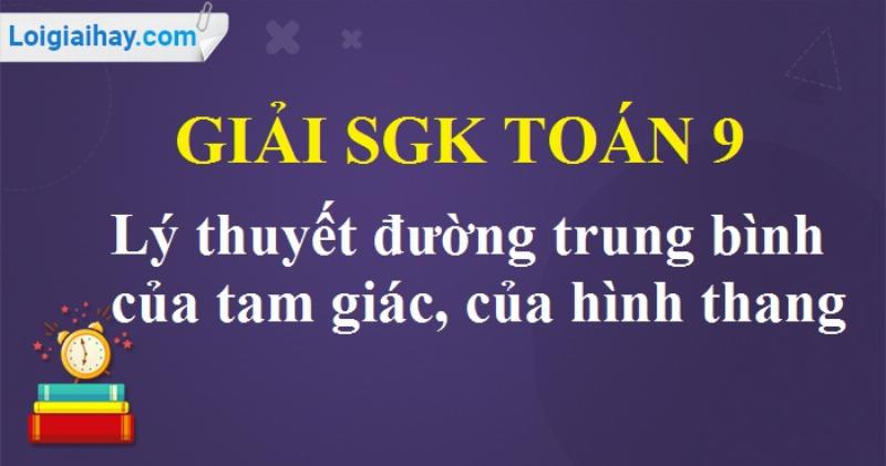 Một hình vẽ minh họa tính chất đường trung bình tam giác song song và bằng nửa cạnh đáy